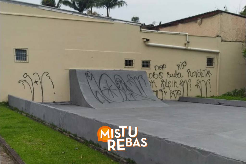Pista de skate é vandalizada em Timbó