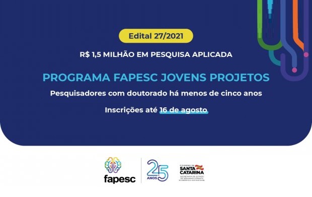 Fapesc vai investir R$ 1,5 milhão em pesquisa aplicada de jovens pesquisadores