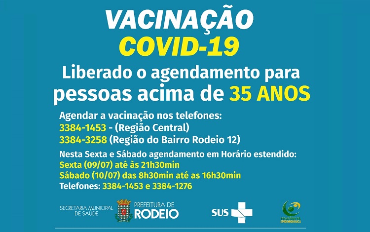 Rodeio realiza força tarefa de vacinação contra Covid-19