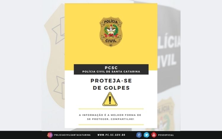 Polícia Civil deSC reúne dicas de prevenção contra 17 golpes virtuais