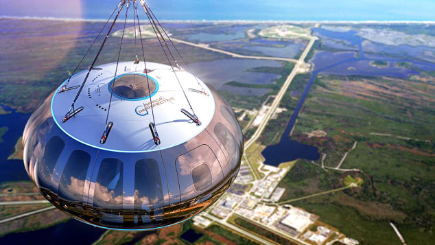 Space Perspective planeja levar passageiros a borda do espaço em balão de ar quente