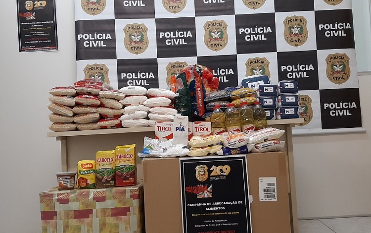 Polícia Civil realiza campanha de alimentos em Ituporanga