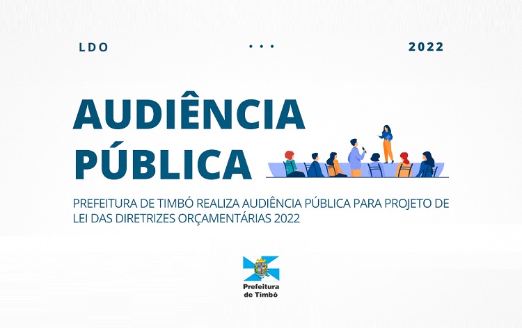 Timbó realiza audiência pública para Projeto de Lei LDO 2022