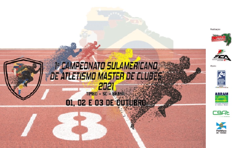 Timbó sediará Campeonato Sul Americano Master de Clubes de Atletismo