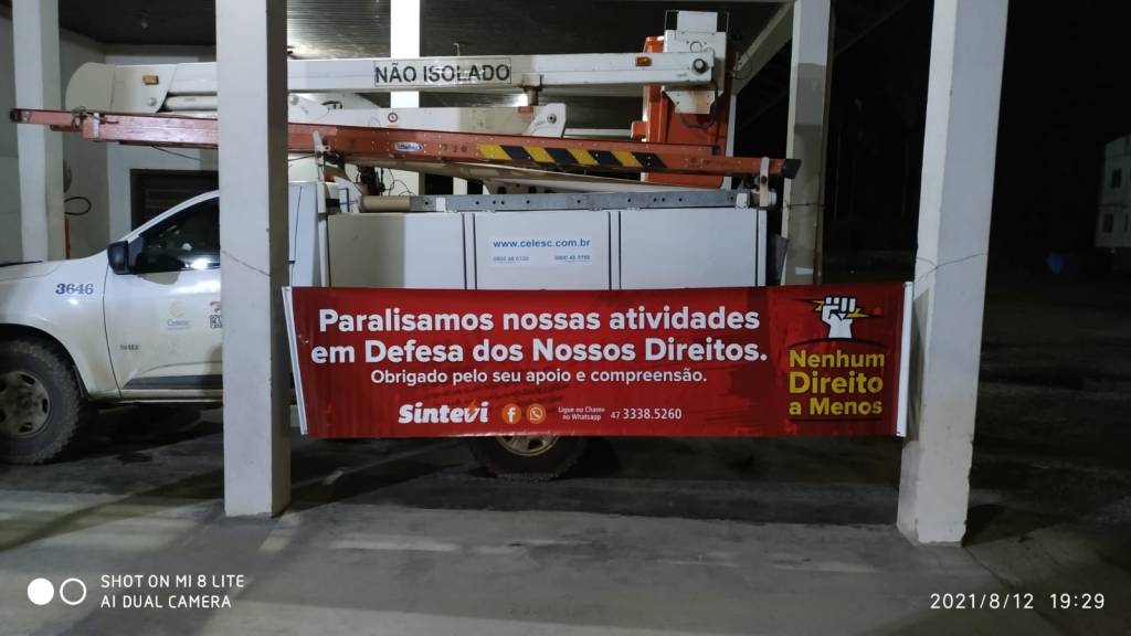 Eletricitários de Santa Catarina vão paralisar nesta sexta (13)