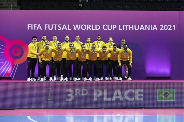 Brasil fica em 3° no Mundial de Futsal