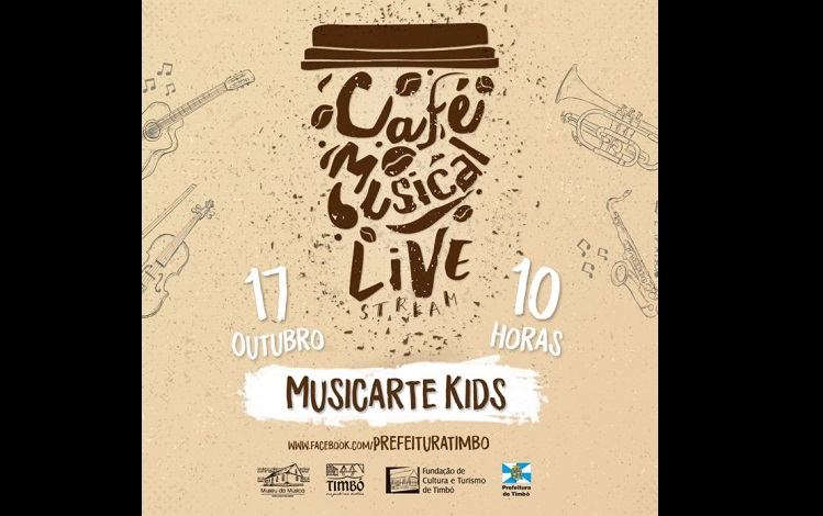 Café Musical acontece no dia 17 de outubro em Timbó