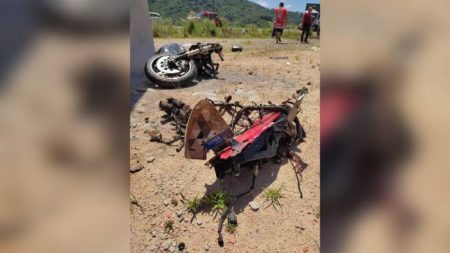 Homem morre após colidir moto violentamente contra caminhão em Massaranduba
