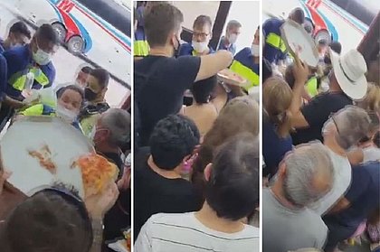 Passageiros brigam por comida após terem viagem de cruzeiro cancelada em SP