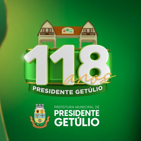 Presidente Getúlio terá programação de aniversário