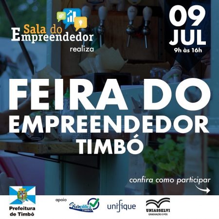 Credenciamento aberto para Feira do Empreendedor em Timbó