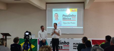Plenária de organização do pré-candidato a Deputado Estadual Paulinho Weiss recebe mais de 150 lideranças em SC