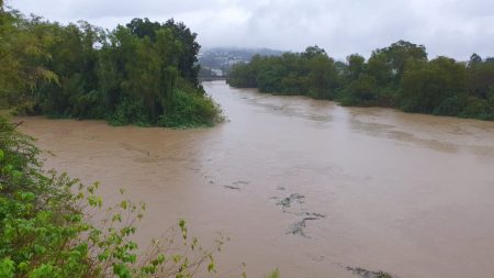 Rio do Sul está em estado de alerta por causa das chuvas