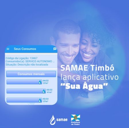 SAMAE Timbó lança aplicativo “Sua Água”