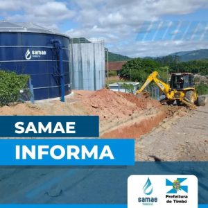 SAMAE Timbó pede à população que economize água nos próximos dias
