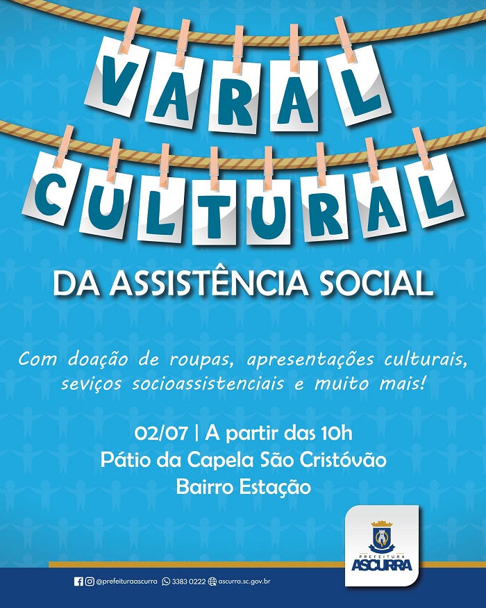 Assistência Social de Ascurra promove Varal Cultural no bairro Estação