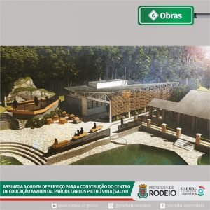 Assinada a ordem de serviço para a construção do centro de educação ambiental em Rodeio