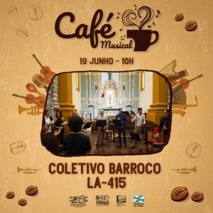 Café Musical com Coletivo Lá-415 é neste domingo em Timbó