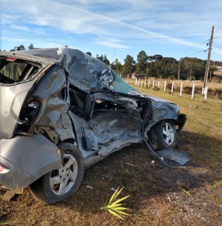 Colisão deixa motorista gravemente ferido em Porto União