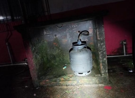 Botijão de gás é levado por ladrões em Indaial