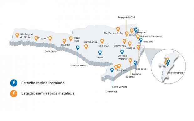 Celesc e Governo de Santa Catarina inauguram um dos maiores corredores elétricos do país