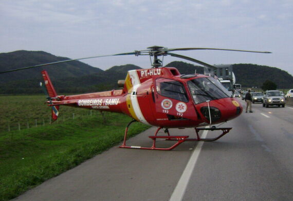 Helicópteros Arcanjo terão bolsas de sangue abordo para atendimentos em SC