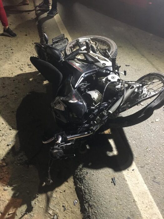Acidente de trânsito deixa motociclista com fratura em Luiz Alves 