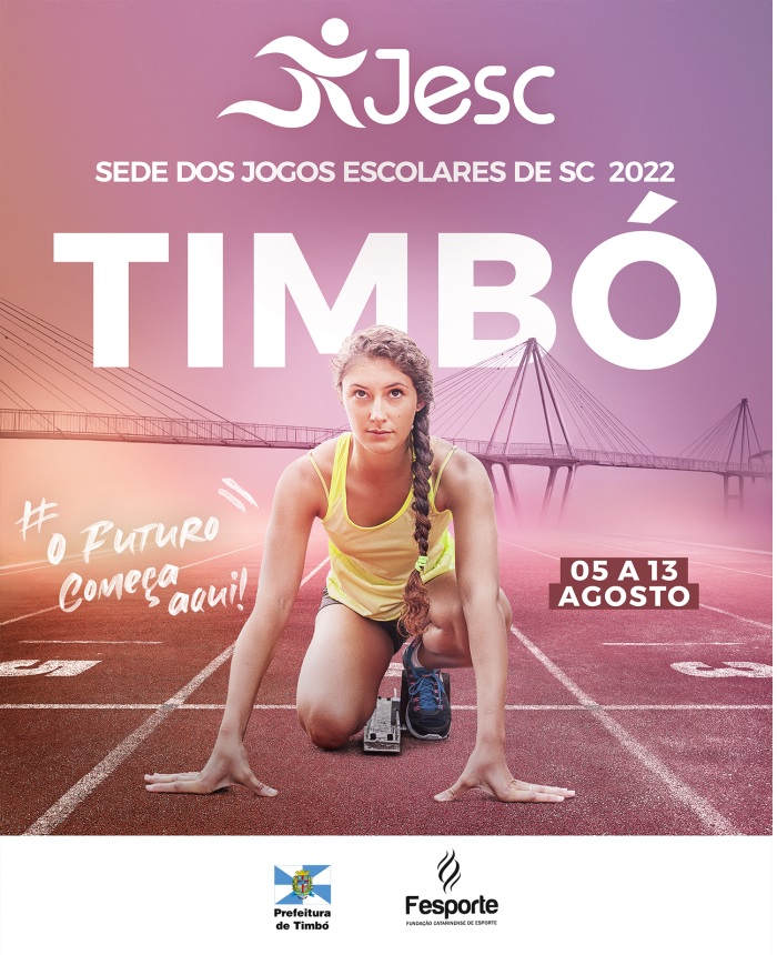 Timbó recebe na próxima semana três mil atletas para o JESC 2022