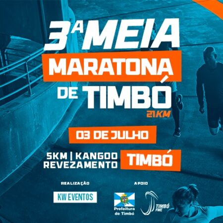 3ª Meia Maratona de Timbó é neste domingo