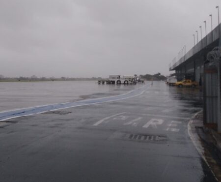 Voos são cancelados no Aeroporto de Navegantes devido ao Ciclone
