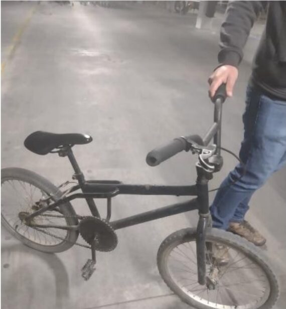Ladrão que furtou bicicleta em supermercado de Indaial trocaria objeto por pinga