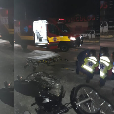 Colisão entre veículos deixa motociclista ferido em Rio do Sul