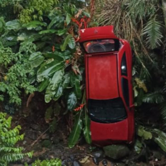 Bombeiros Voluntários atendem ocorrência de queda em barranco de Pomerode