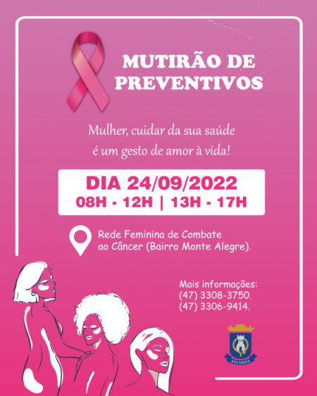Secretaria de Saúde e Rede Feminina de Ascurra promovem mutirão de exames preventivos