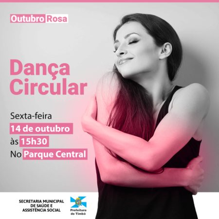 Secretaria de Saúde de Timbó promove Dança Circular alusiva ao Outubro Rosa