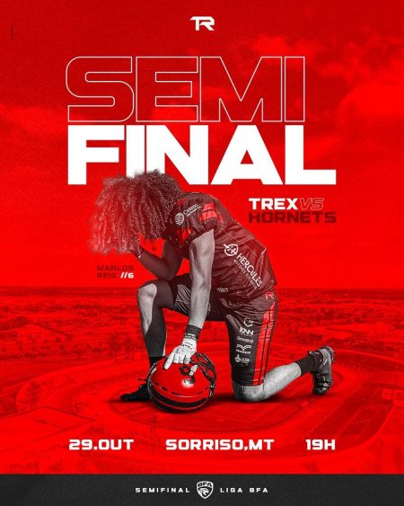 T-Rex viajará mais de 2 mil quilômetros para disputar semifinal nacional de futebol americano