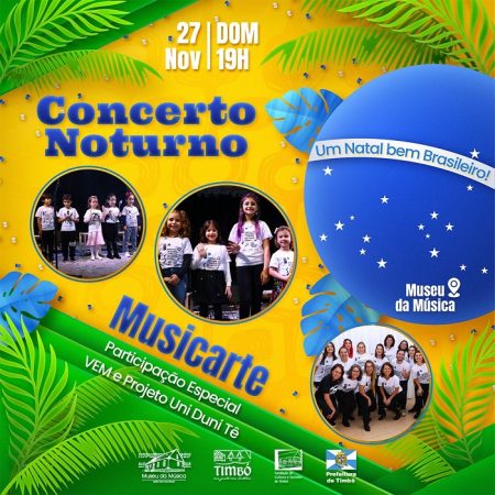 Concerto Noturno recebe Cantata de Natal com Musicarte em Timbó