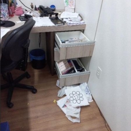 Escritório em Blumenau é encontrado revirado após ser alvo de furto
