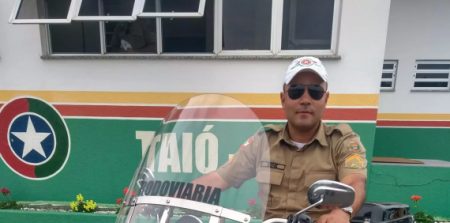 Policial Militar Rodoviário atropelado em Taió está em estado grave