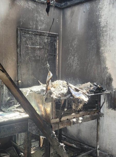 Incêndio destrói refeitório de propriedade rural em Ituporanga