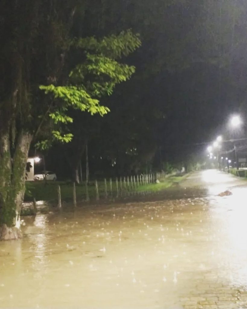 Sete bairros de Timbó foram afetados pelas chuvas