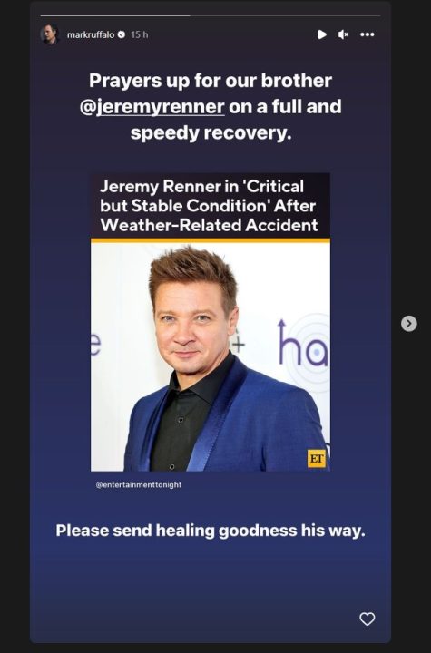 Jeremy Renner, o 'Gavião Arqueiro' da Marvel, sofre acidente e está em estado crítico