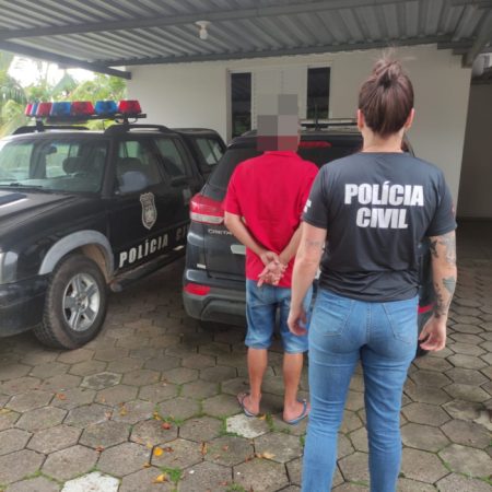 Homem condenado pelo crime de estelionato é preso pela PC em Ascurra