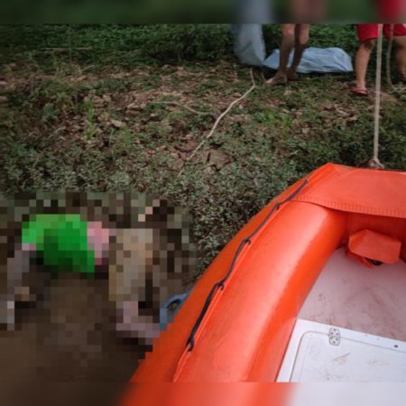 Cadáver de homem é resgatado em rio de Gaspar pelos bombeiros