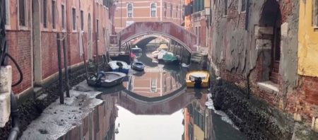 Itália sofre com secas e canais de Veneza são afetados