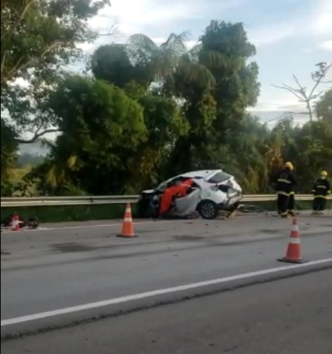 Motorista morre preso às ferragens na SC-410, em Luiz Alves