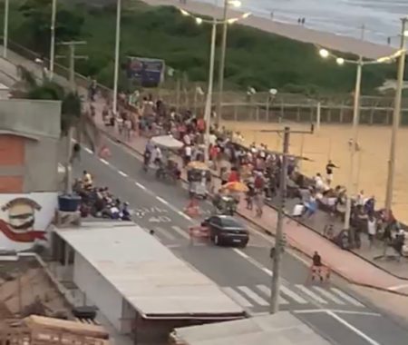 Campeonato de futebol de areia em Navegantes acaba com tiros