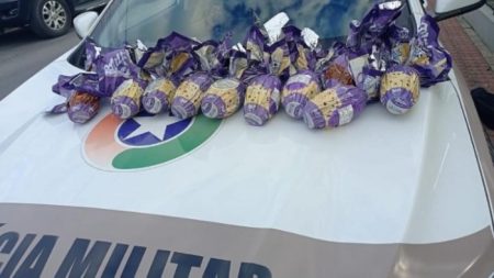 Mulher com tornozeleira eletrônica é pega furtando chocolates em Jaraguá do Sul