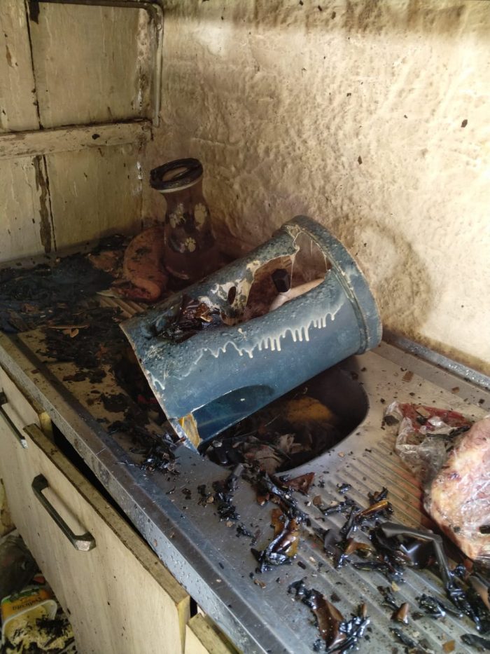 Idoso sofre queimaduras após incêndio em Timbó