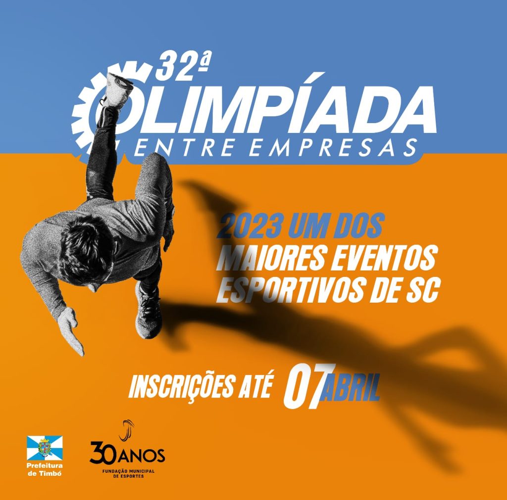 Olimpíada Entre Empresas de Timbó está com inscrições abertas até dia 7 